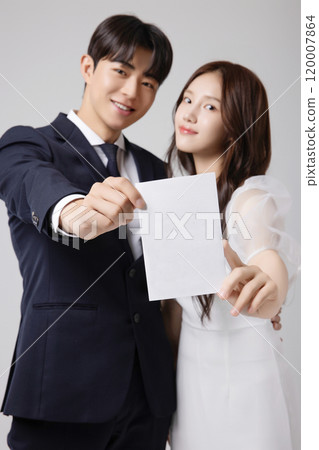 A beautiful couple in their 20s about to get married A beautiful couple in their 20s about to get married 120007864