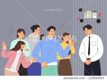 Office worker responding to angry people 120008841