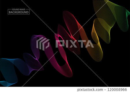 background abstract dynamic sound wave simple colorful banner illustration template background abstract dynamic sound wave simple colorful banner illustration template 120008966