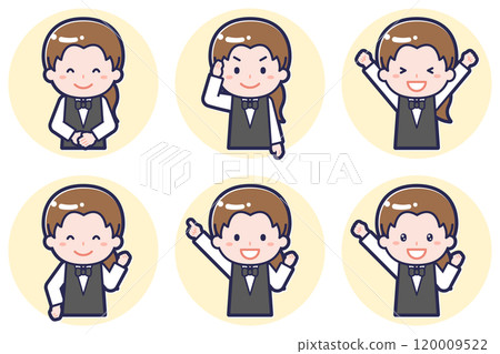 女服務生姿勢套裝_01 120009522