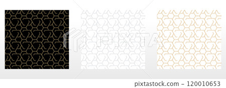 Set of abstract geometric patterns. Seamless vector backgrounds. Colored ornaments Graphic modern patterns Simple lattice graphic design Set of abstract geometric patterns. Seamless vector backgrounds. Colored ornaments Graphic modern patterns Simple lattice graphic design 120010653