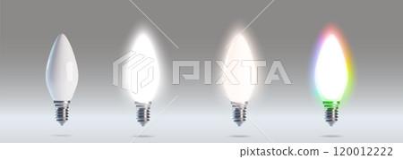 Led light bulb with warm, cold, rgb illumination Led light bulb with warm, cold, rgb illumination 120012222