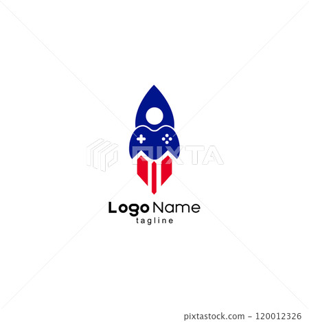console rocket logo design vector 120012326