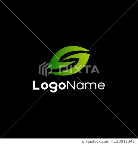 initial S leaf logo design vector initial S leaf logo design vector 120012342