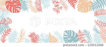 frame, leaf, tropical 120012896