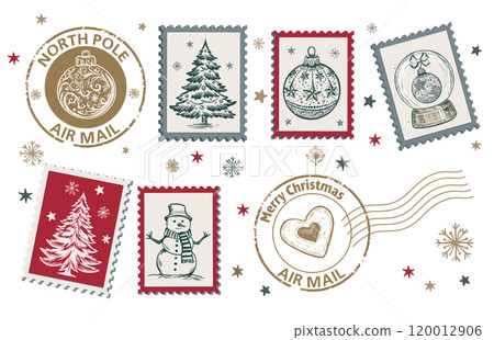 christmas, greeting, vector 120012906