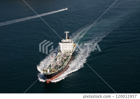 A chemical tanker passing through the Kurushima Strait 120012957