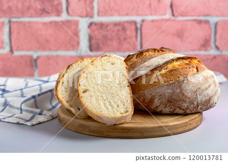 Homemade freshly baked bread. 120013781