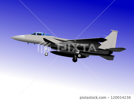 Modern military jet fighter plane aircraft flying Modern military jet fighter plane aircraft flying 120014236