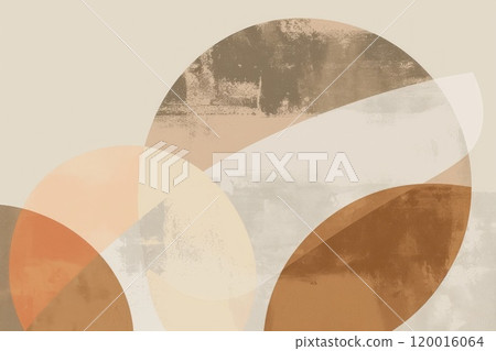 A minimalist geometric design earth tone color 120016064