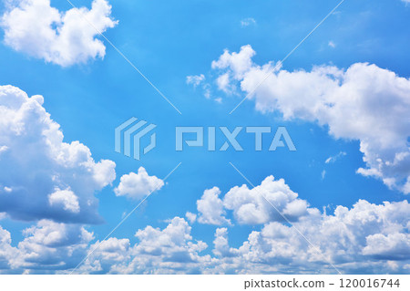 Summer blue sky and clouds Summer blue sky and clouds 120016744