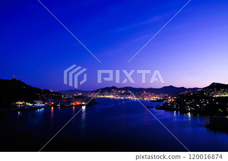 Nagasaki Port at dawn Nagasaki Port at dawn 120016874