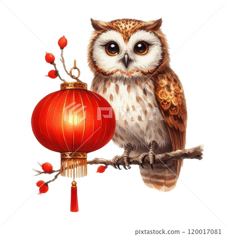 Cute animals holding Chinese lanterns Cute animals holding Chinese lanterns 120017081