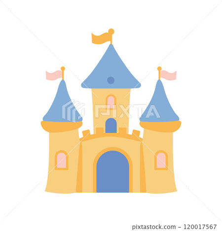 Castle Palace Kingdom Royal Fort Historic Heritage Building Architecture with Flag Castle Palace Kingdom Royal Fort Historic Heritage Building Architecture with Flag 120017567