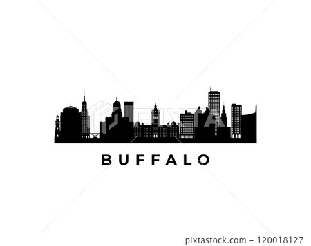 Vector Buffalo skyline.  120018127