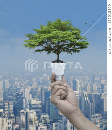 Green ecology and saving energy concept 120018199