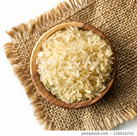 bowl of raw rice bowl of raw rice 120018252