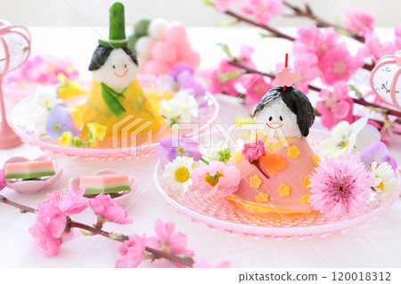 可愛的女兒節 女兒節飯糰 女兒節飯糰 120018312