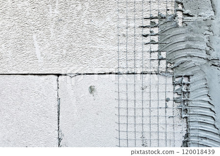 Wire Mesh on Lightweight Concrete Wall for Crack Protection. Wire Mesh on Lightweight Concrete Wall for Crack Protection. 120018439