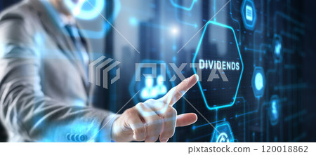 Dividends paid by companies. Cash flow and investment concept 120018862