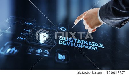 Sustainable Balanced Development. Balance between nature and science 120018871