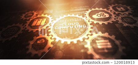 Cloud connection technology. Data transfer computing technology 120018913