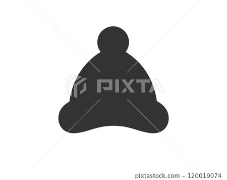 Santa Claus hat silhouette illustration Santa Claus hat silhouette illustration 120019074