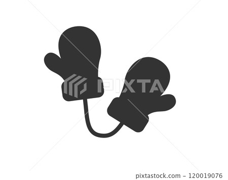 Santa Claus gloves silhouette illustration Santa Claus gloves silhouette illustration 120019076
