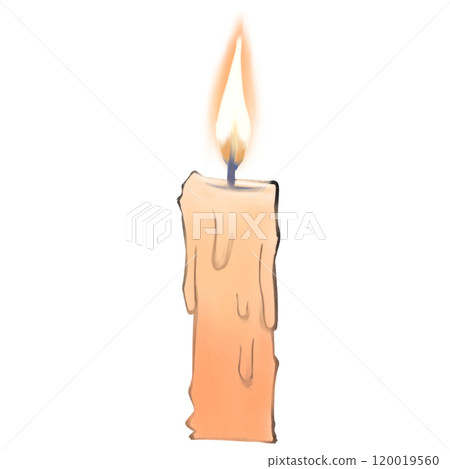 Halloween candle glow and shining 120019560