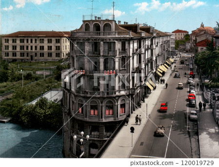 Ivrea, 1961, postalcard of 'Albergo Dora' 120019729