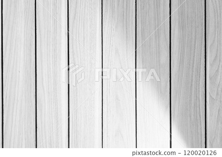 White Wooden Wall with Light Beam and Shadow. 120020126