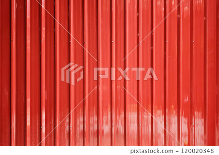 Close up Red Zinc Wall Background. Close up Red Zinc Wall Background. 120020348