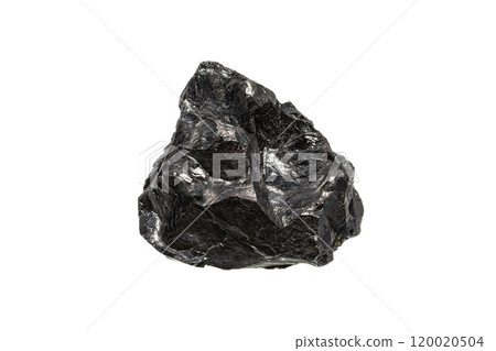 Anthracite coal on white background 120020504