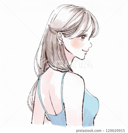 婦女和女孩插畫素材 婦女和女孩插畫素材 120020915