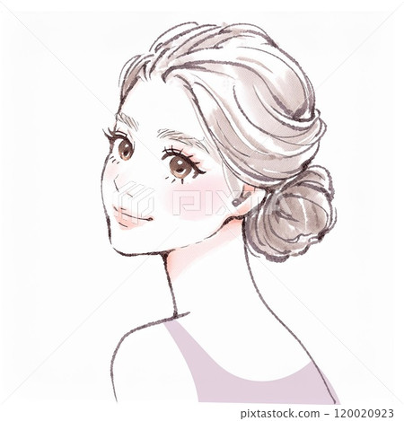婦女和女孩插畫素材 120020923