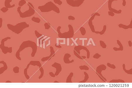 Abstract modern leopard seamless pattern. Animals trendy background. Color decorative vector stock illustration for print, card, postcard, fabric, textile. Modern ornament of stylized skin 120021259