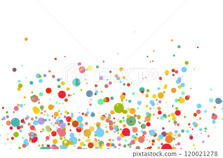 Light multicolor background, colorful vector texture with circles. Splash effect banner. Glitter silver dot abstract illustration with blurred drops of rain. Pattern for web page, banner,poster, card 120021278