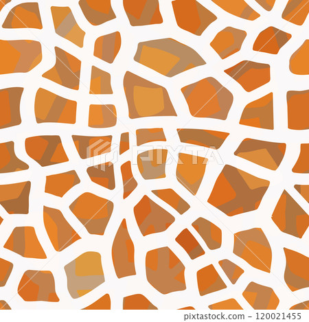 Abstract modern giraffe seamless pattern. Animals trendy background. Colorful decorative vector stock illustration for print, card, postcard, fabric, textile. Modern ornament of stylized skin Abstract modern giraffe seamless pattern. Animals trendy background. Colorful decorative vector stock illustration for print, card, postcard, fabric, textile. Modern ornament of stylized skin 120021455