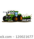 拖拉機的插圖 拖拉機的插圖 120021677