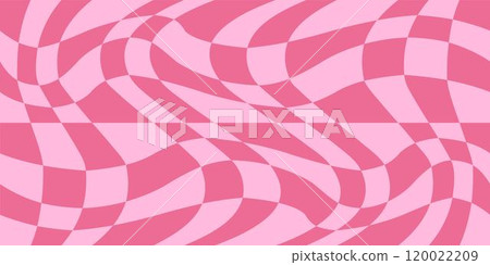 Psychedelic checkerboard poster 120022209