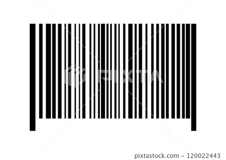 Barcode isolated on white background. Code stripes sticker. Barcode labels, customers qr code 120022443