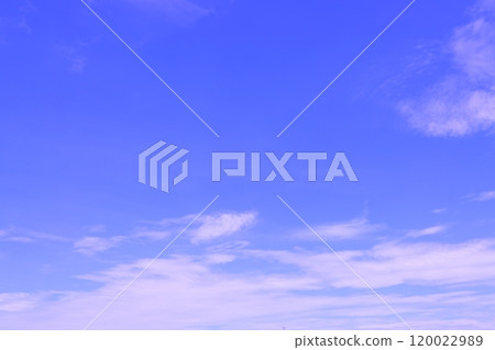 Blue sky and white clouds (background material) 120022989