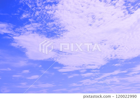 Blue sky and white clouds (background material) 120022990