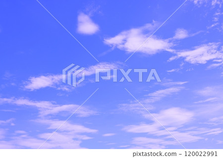 Blue sky and white clouds (background material) 120022991