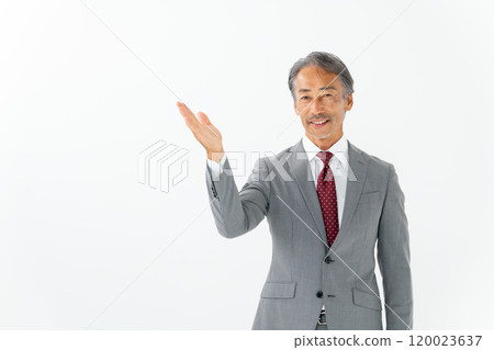 Business Senior Man Waving His Hands 120023637