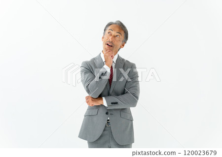 Business senior man planning 120023679