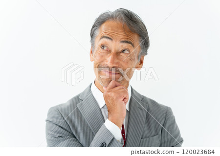 Business senior man planning 120023684