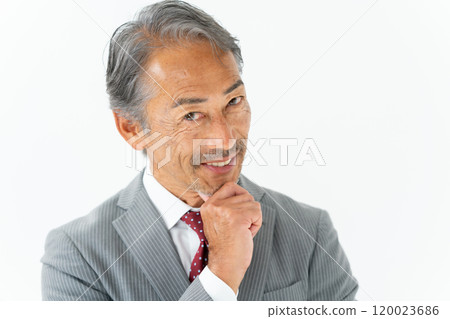 Business senior man planning 120023686