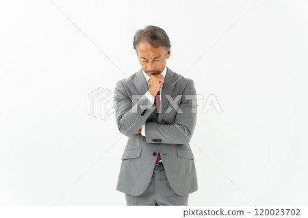 Business senior man thinking 120023702