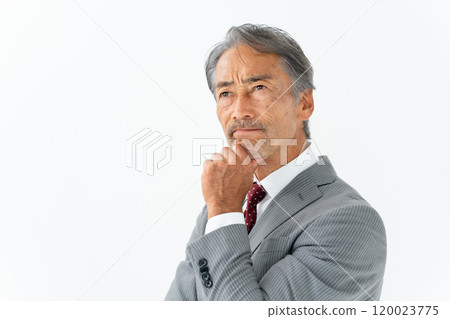 Business senior man worries Business senior man worries 120023775